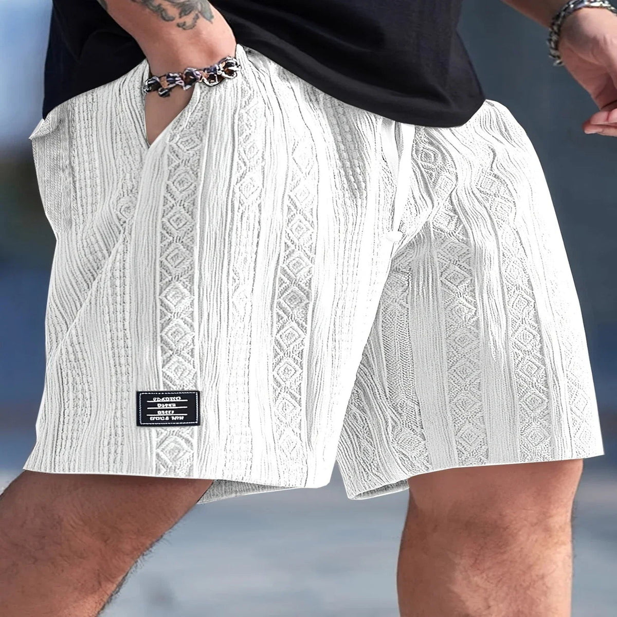 Ale - Pantalones Cortos Con Cintura Ajustable Con Cordón