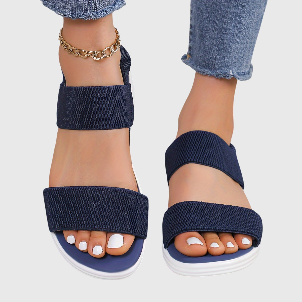 Emila | Elastic orthopedic sandals with adjustable straps
