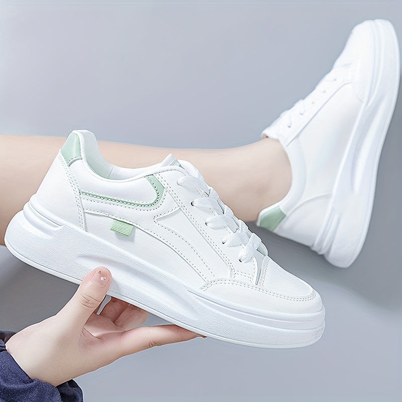 Lucía | Zapatillas Blancas Chic, Ligeras y Cómodas