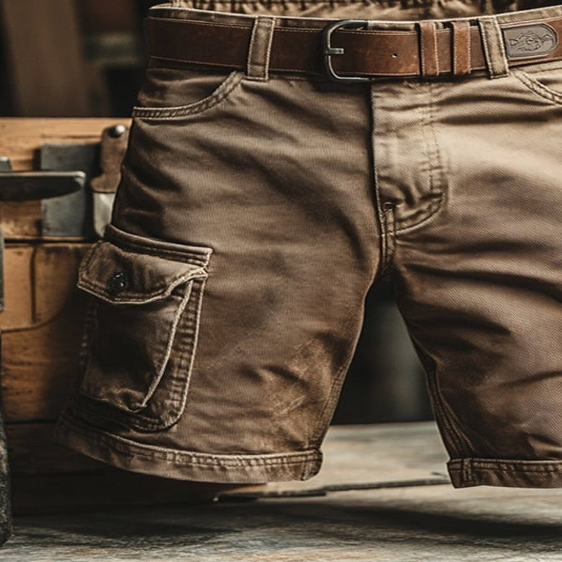 Shorts Cargo Multibolsillos "Novak" - Estilo Retro