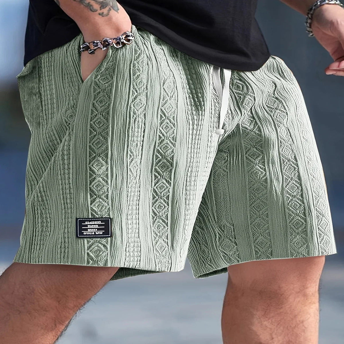 Ale - Drawstring Adjustable Waist Shorts