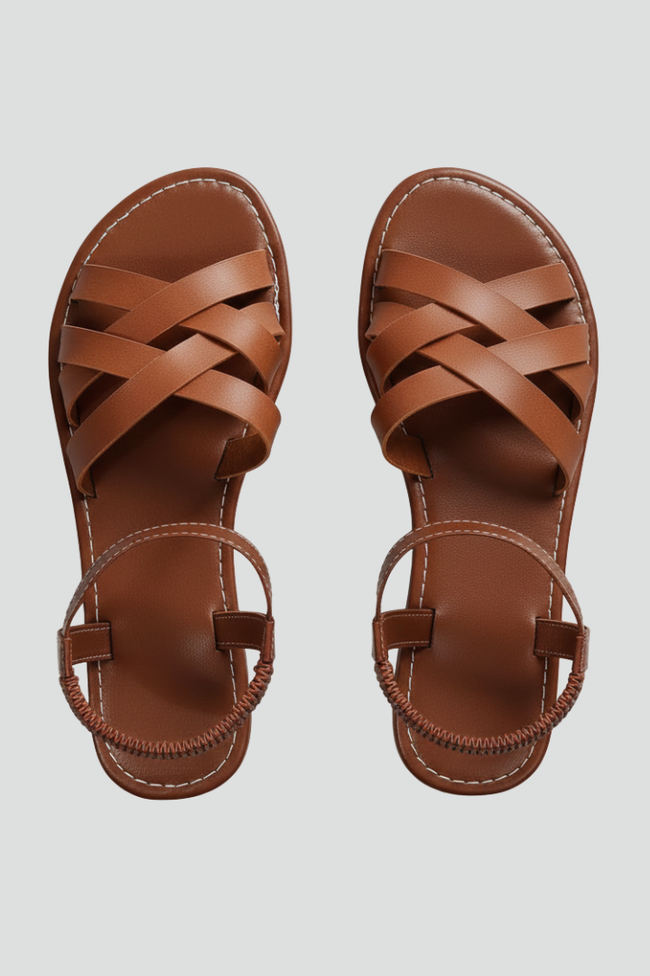Margaret | Cross-strap sandals with ankle support