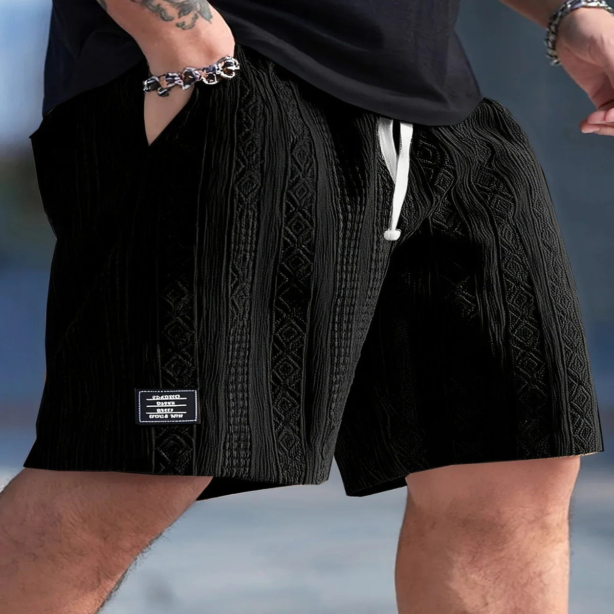 Ale - Drawstring Adjustable Waist Shorts