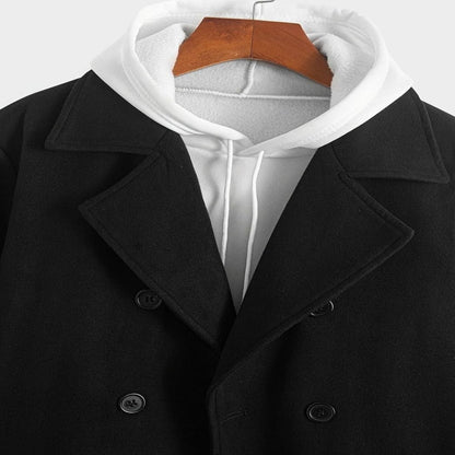 William | Men's Classic Double-Breasted Wool Trench Coat