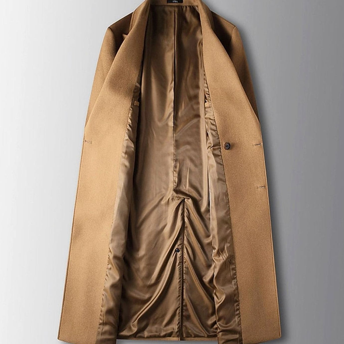 Henry | Men's Double-Breasted Tailored Long Wool Trench Coat