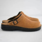Daniel | Men's Leather Clogs with Buckle and Closed Toe