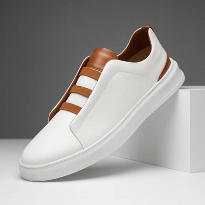 Oliver | Men's Slip-On Leather Sneakers with Elastic