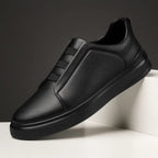 Oliver | Men's Slip-On Leather Sneakers with Elastic