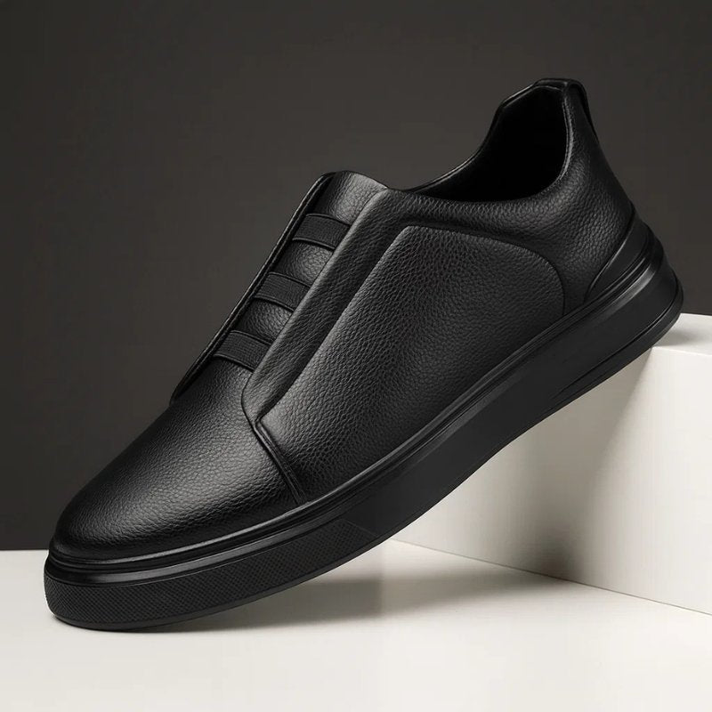 Oliver | Men's Slip-On Leather Sneakers with Elastic