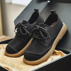 Daniel | Zapatos Casuales de Piel Ortopédicos Acolchados con Cordones para Hombre