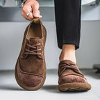 Daniel | Zapatos Casuales de Piel Ortopédicos Acolchados con Cordones para Hombre