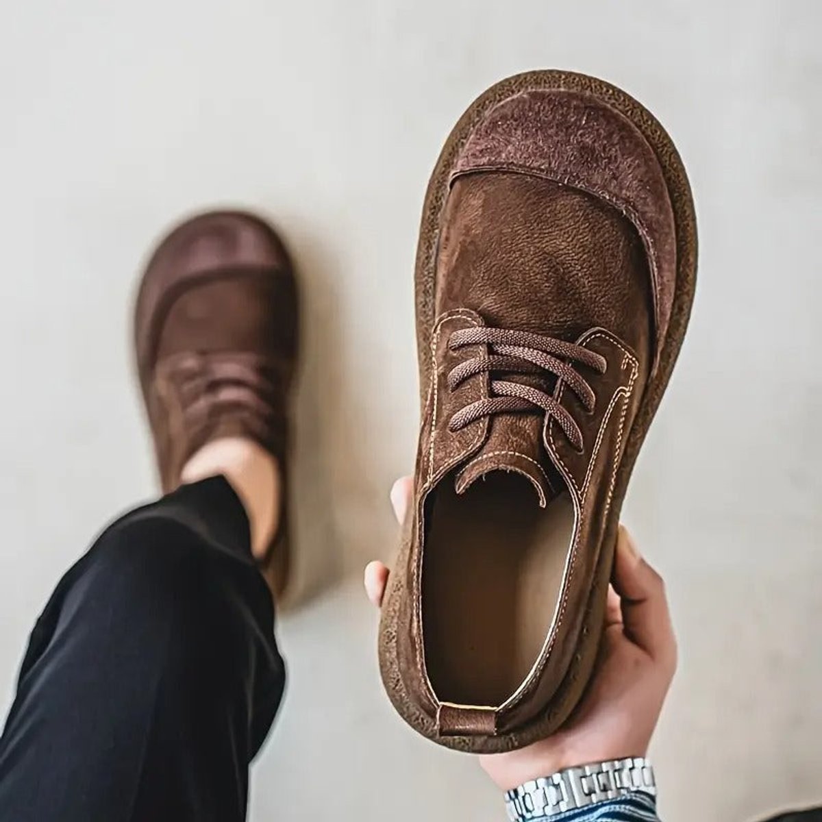 Daniel | Men's Orthopedic Padded Leather Lace-Up Casual Shoes