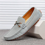 Sebastian | Men's Slip-On Perforated Suede Loafers