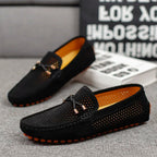Sebastian | Men's Slip-On Perforated Suede Loafers