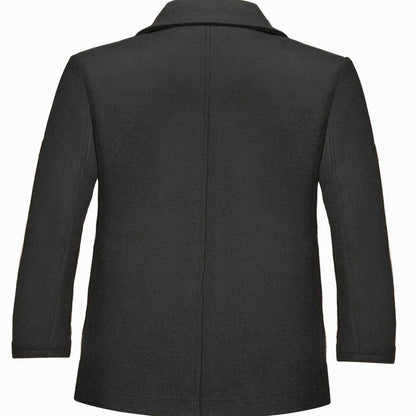 Matthew | Men's Single-Breasted Wool Trench Coat with Lapel Scarf