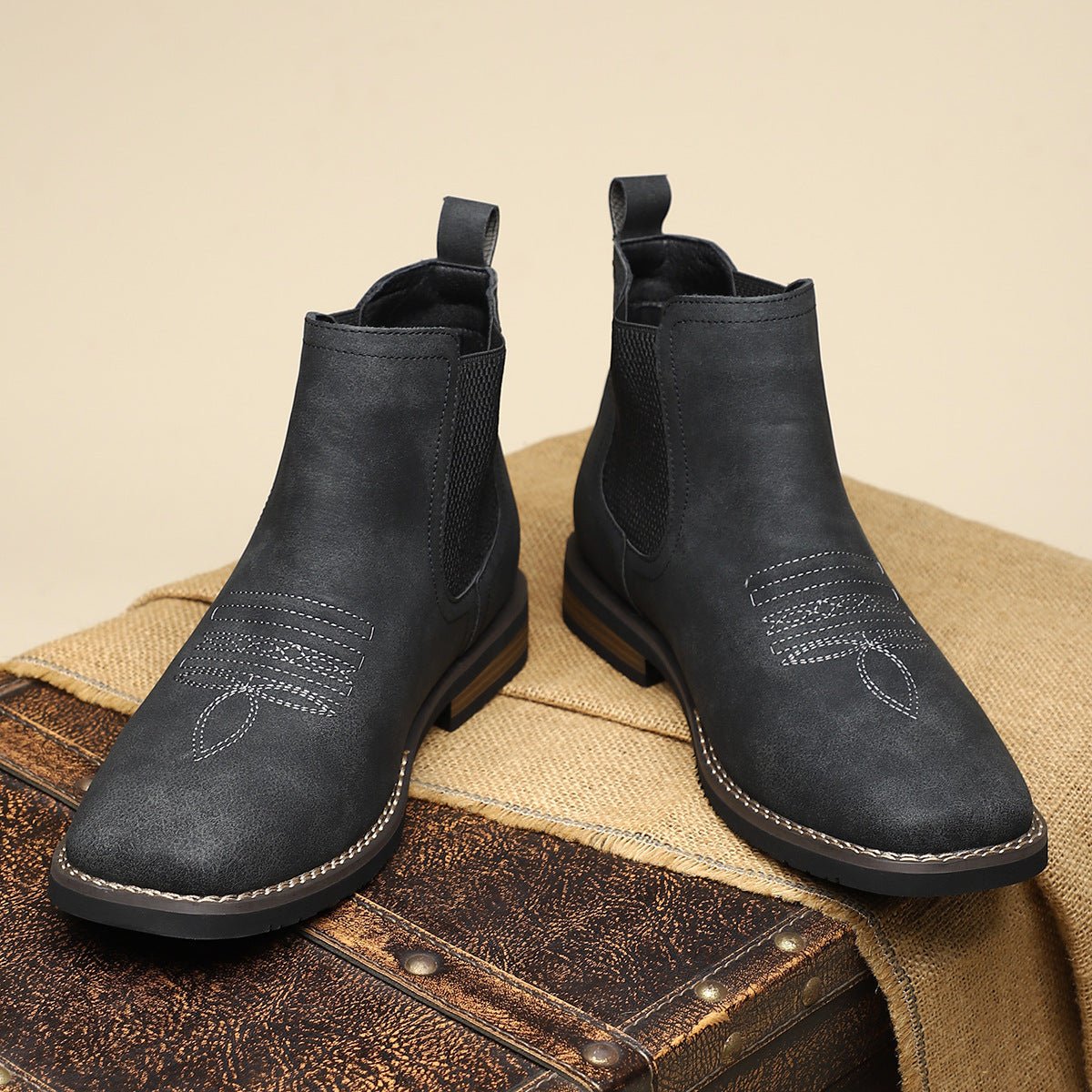 Daniel | Men's Slip-On Western Chelsea Boots