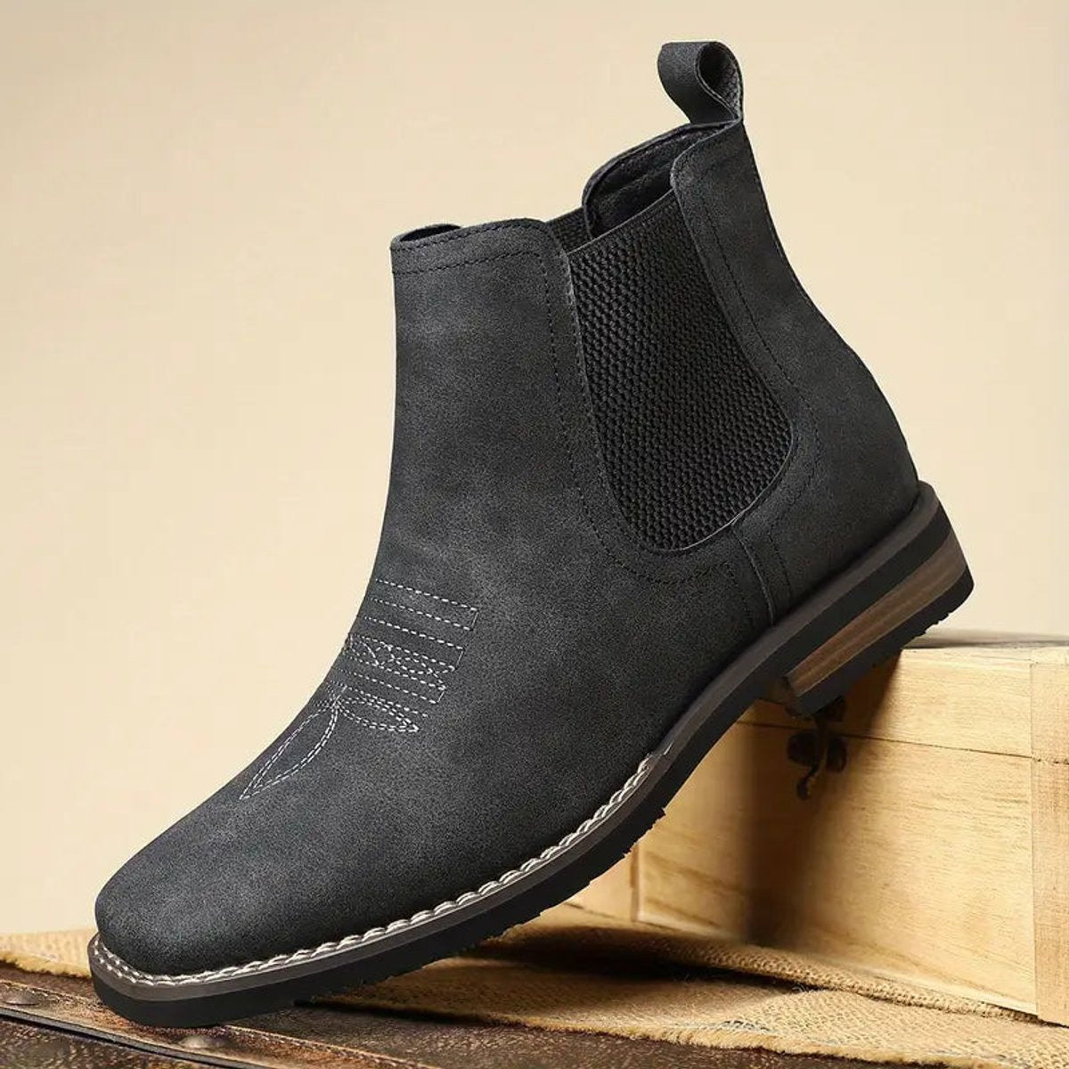 Daniel | Men's Slip-On Western Chelsea Boots