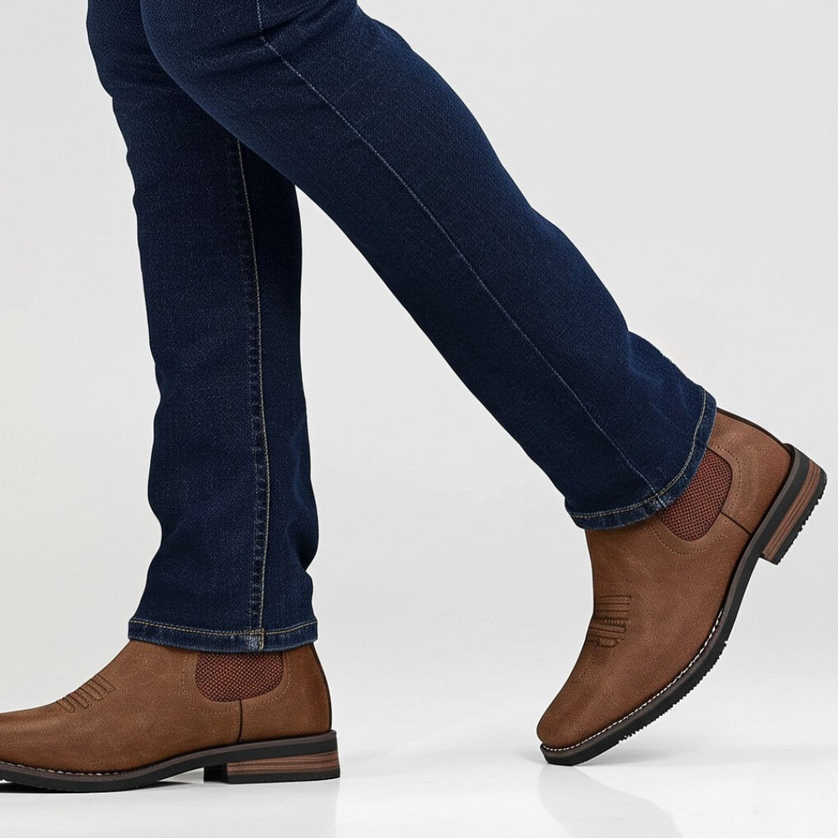 Daniel | Men's Slip-On Western Chelsea Boots