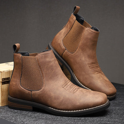 Daniel | Men's Slip-On Western Chelsea Boots