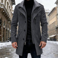 Sebastian | Men's Double-Breasted Tailored Wool Trench Coat