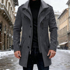 Sebastian | Men's Double-Breasted Tailored Wool Trench Coat