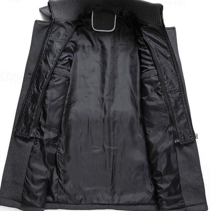 Sebastian | Men's Double-Breasted Tailored Wool Trench Coat