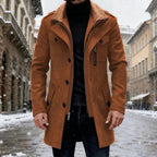 Sebastian | Men's Double-Breasted Tailored Wool Trench Coat