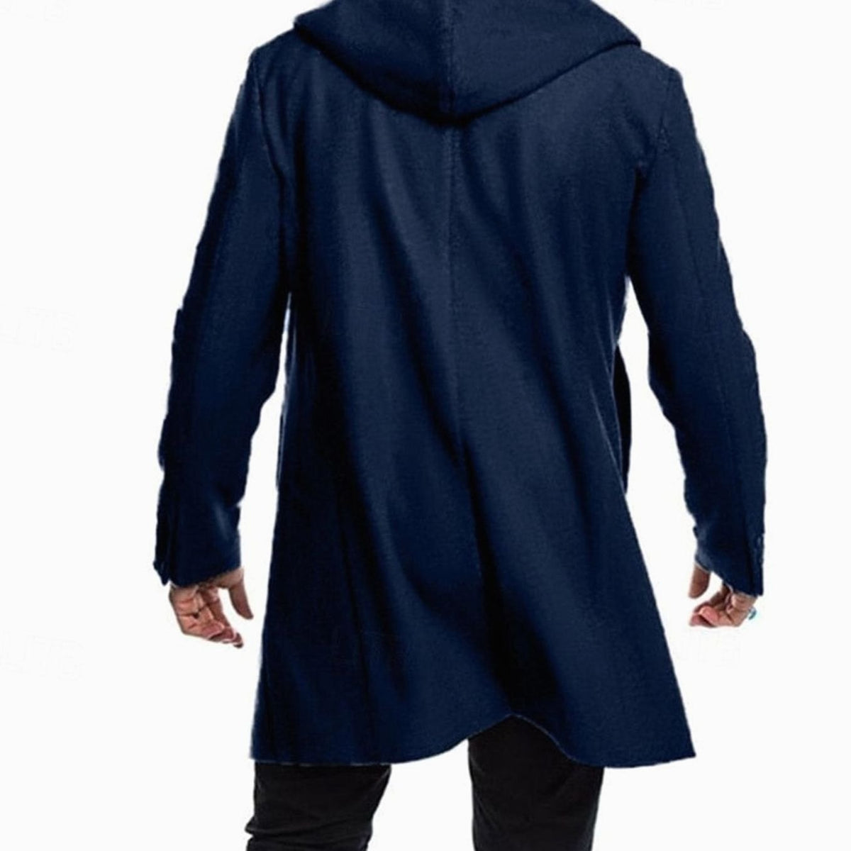 Elijah | Men's Hooded Long Wool Duffle Coat