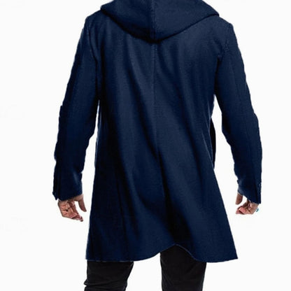 Elijah | Men's Hooded Long Wool Duffle Coat