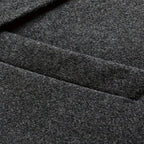 Ryan | Men's Long Wool Trench Coat with Front Button Closure