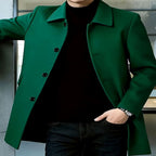 Samuel | Gabardina de Lana con Botonadura Simple y Corte Holgado para Hombre
