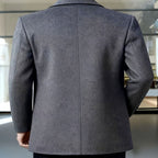 Samuel | Gabardina de Lana con Botonadura Simple y Corte Holgado para Hombre