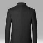 Nathan | Men's High-Neck Wool Trench Coat