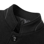 Nathan | Men's High-Neck Wool Trench Coat