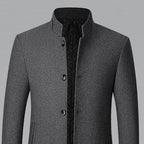 Nathan | Men's High-Neck Wool Trench Coat