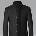Nathan | Men's High-Neck Wool Trench Coat