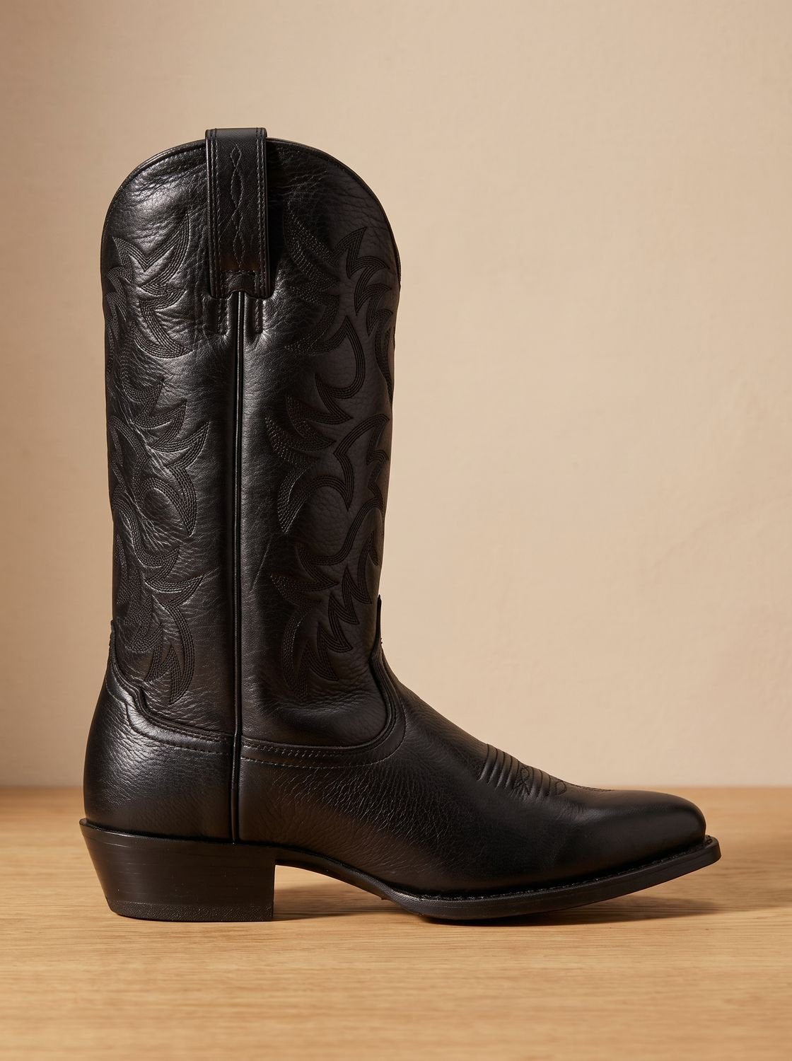 Aria | Botas cowboy bordadas de media caña para mujer con tacón ancho