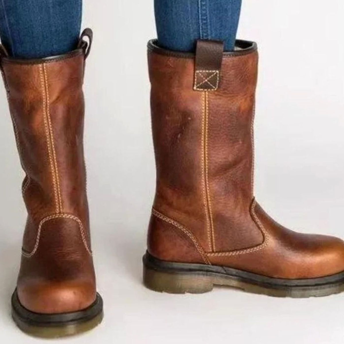 Madison | Women's fleece-lined leather winter boots