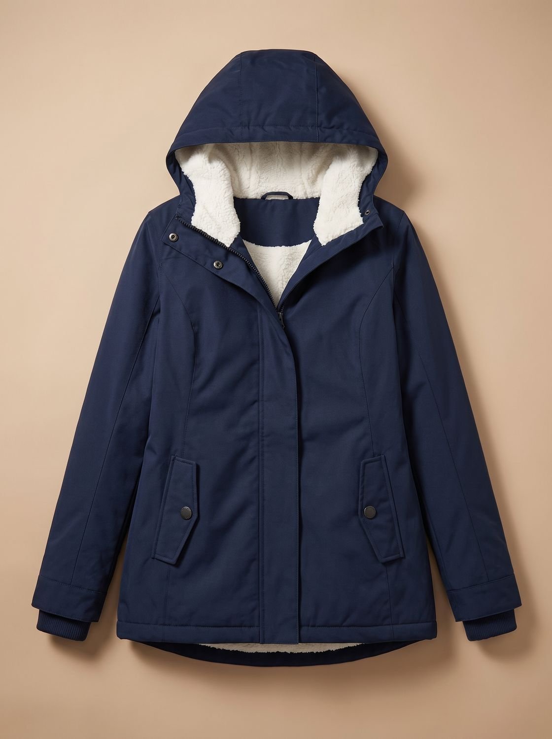 Madison | Chaqueta impermeable con forro polar, capucha y cremallera para mujer