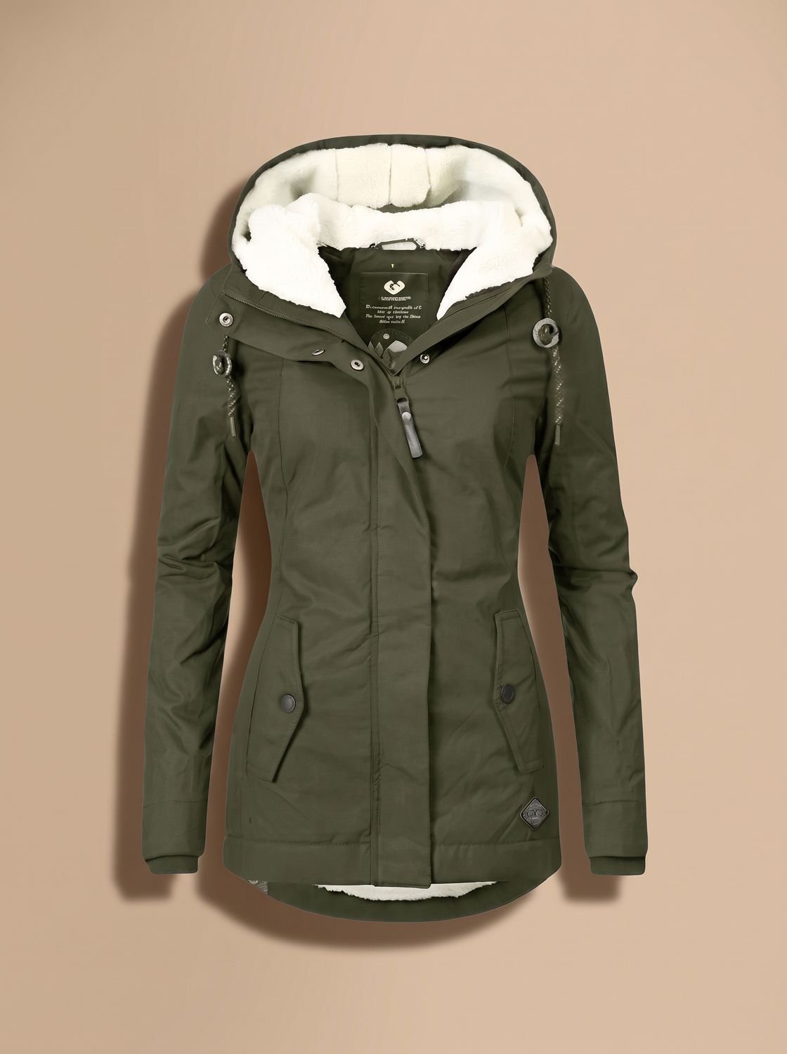Madison | Chaqueta impermeable con forro polar, capucha y cremallera para mujer