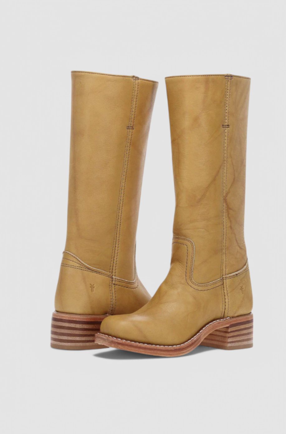 Penelope | Women's knee-high leather boots with stacked heel