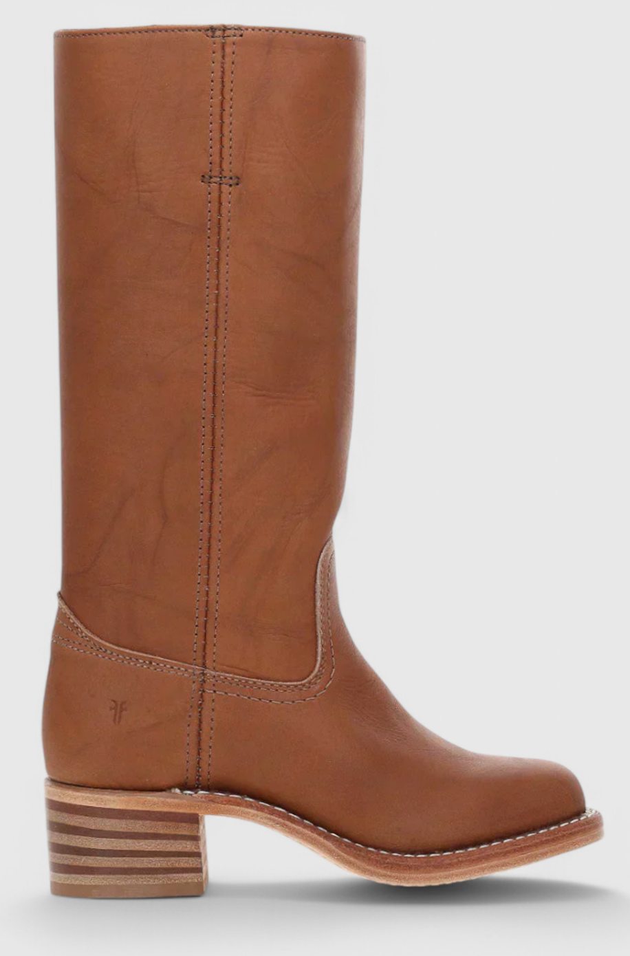 Penelope | Women's knee-high leather boots with stacked heel