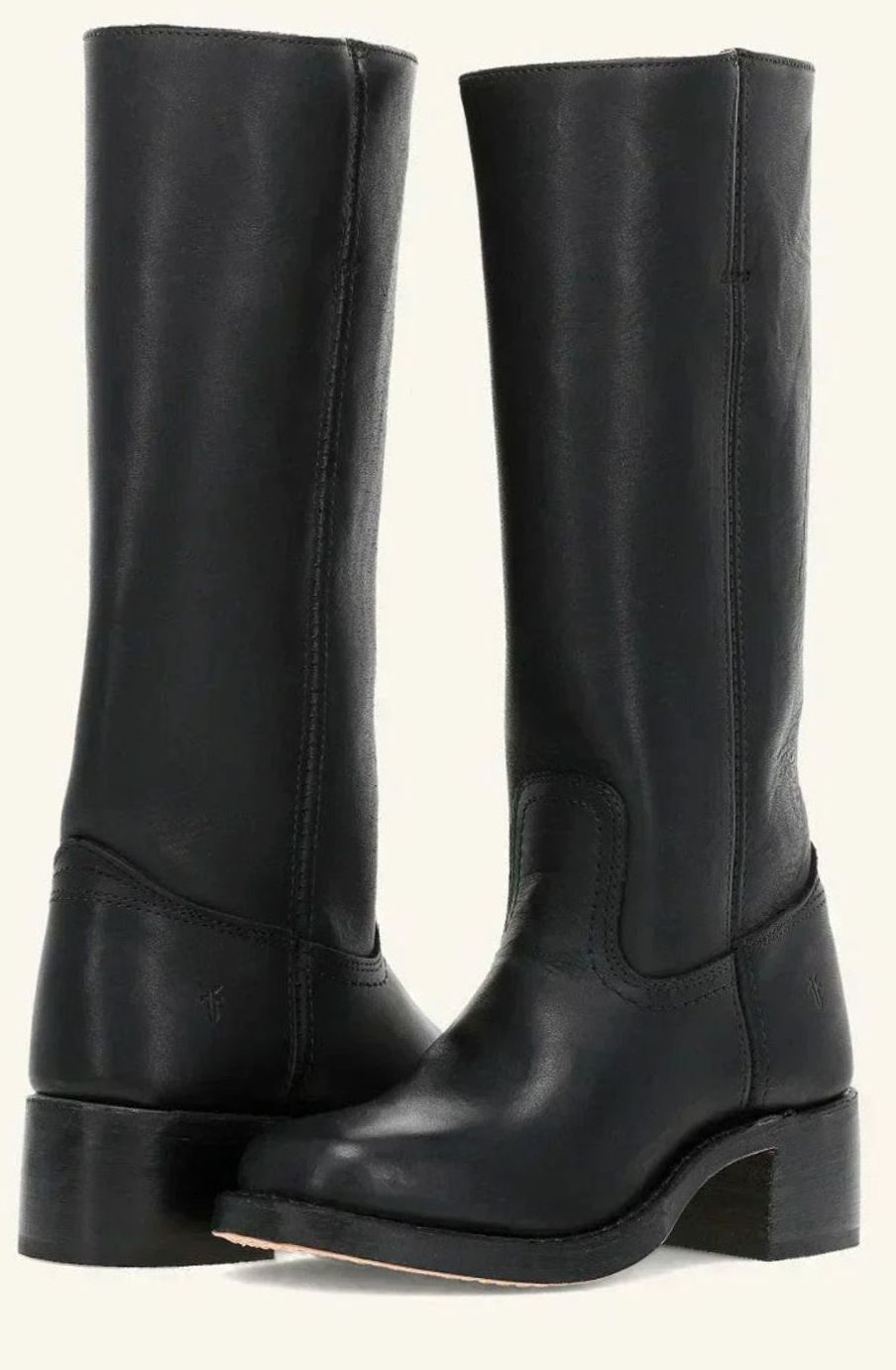 Aria | Classic mid-calf western boots for women with a stacked heel