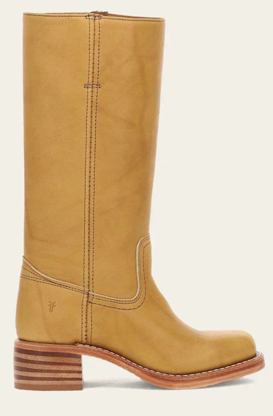 Aria | Classic mid-calf western boots for women with a stacked heel