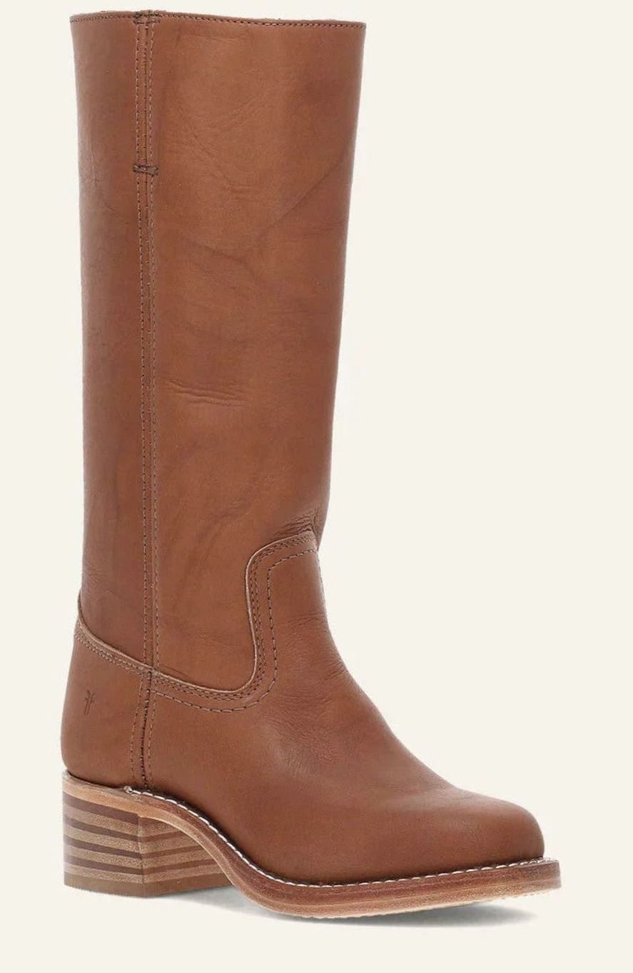 Aria | Classic mid-calf western boots for women with a stacked heel
