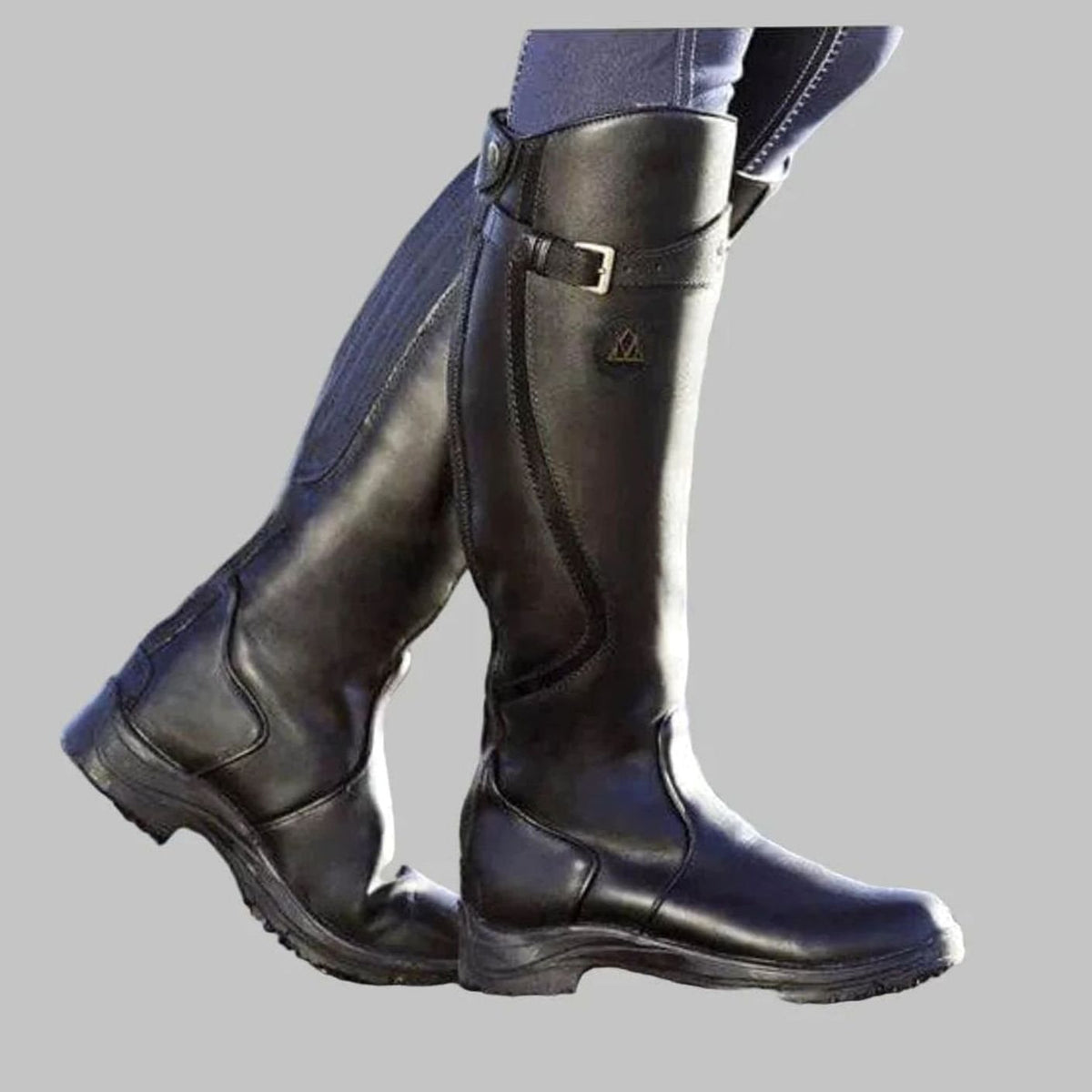 Sophia | Women's knee-high leather orthopedic boots with buckle