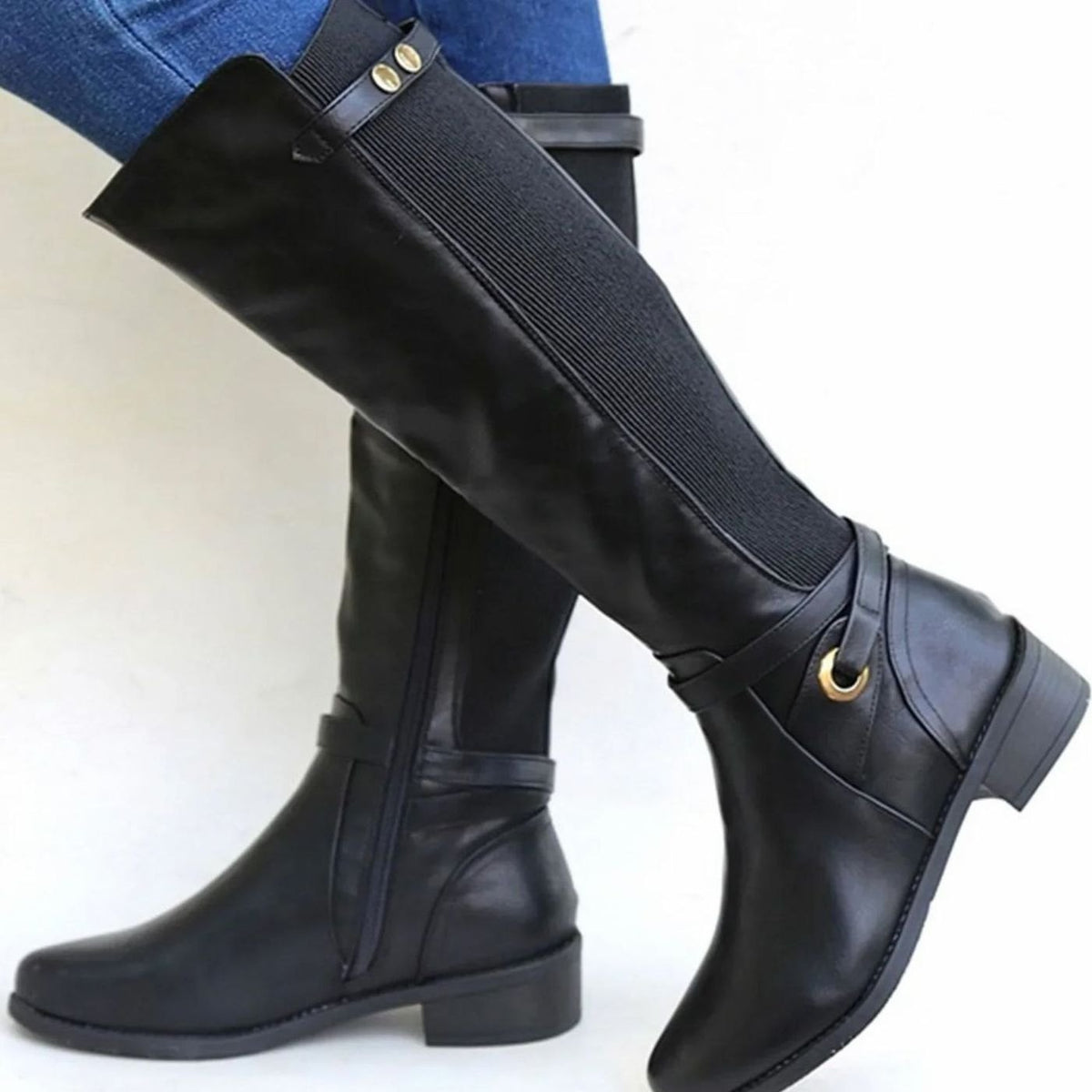 Victoria | Women's knee-high orthopedic leather riding boots