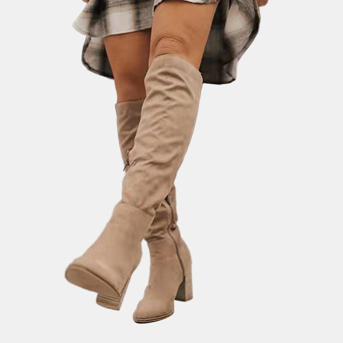 Aria | Women's stretch over-the-knee block heel boots