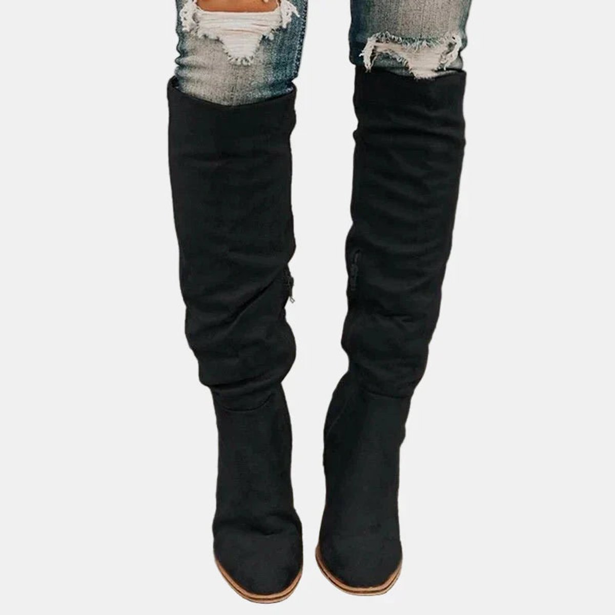 Aria | Women's stretch over-the-knee block heel boots