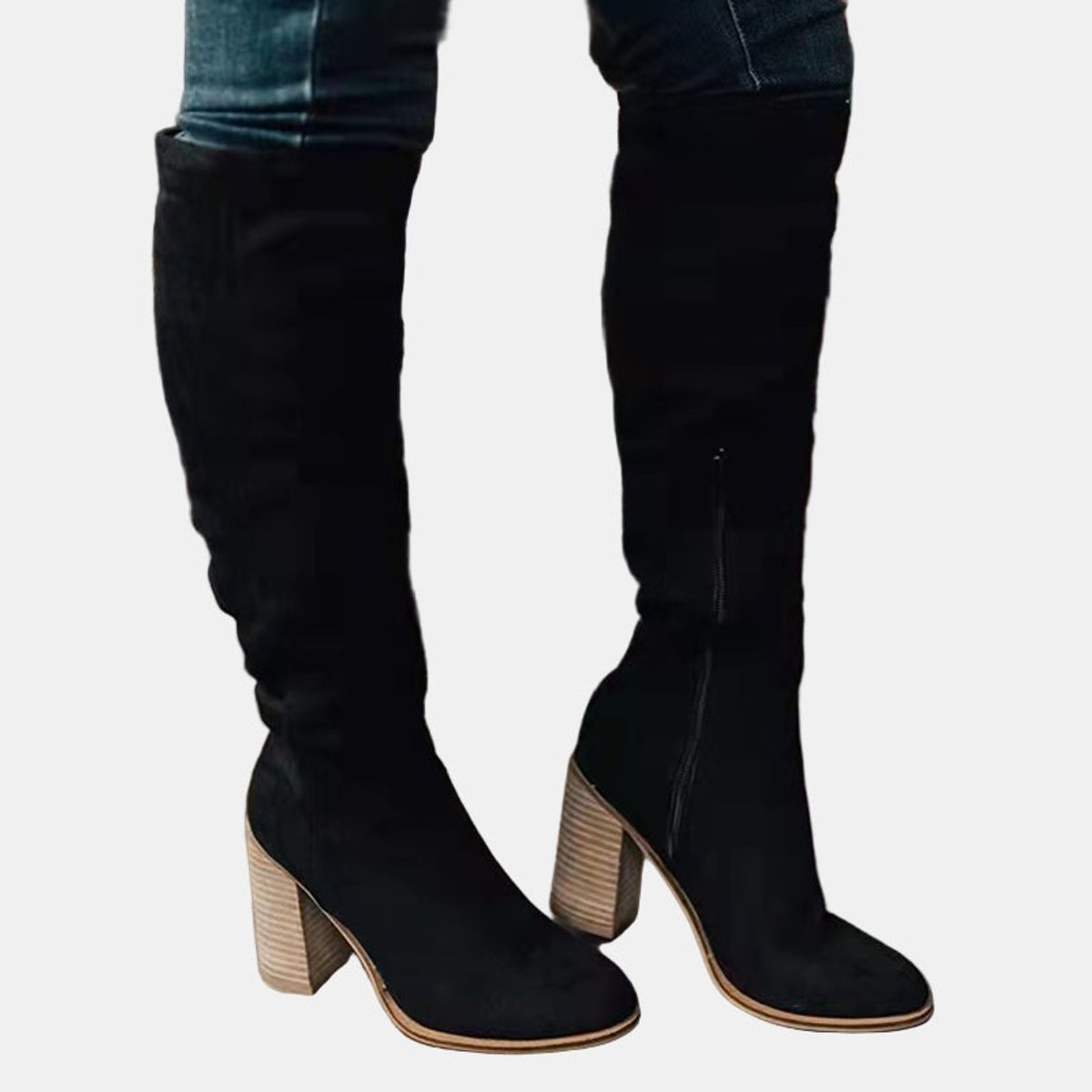 Aria | Women's stretch over-the-knee block heel boots